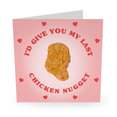 Te doy mi último nugget de pollo Amor divertido C
