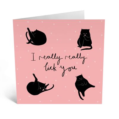 I Really Lick You Card