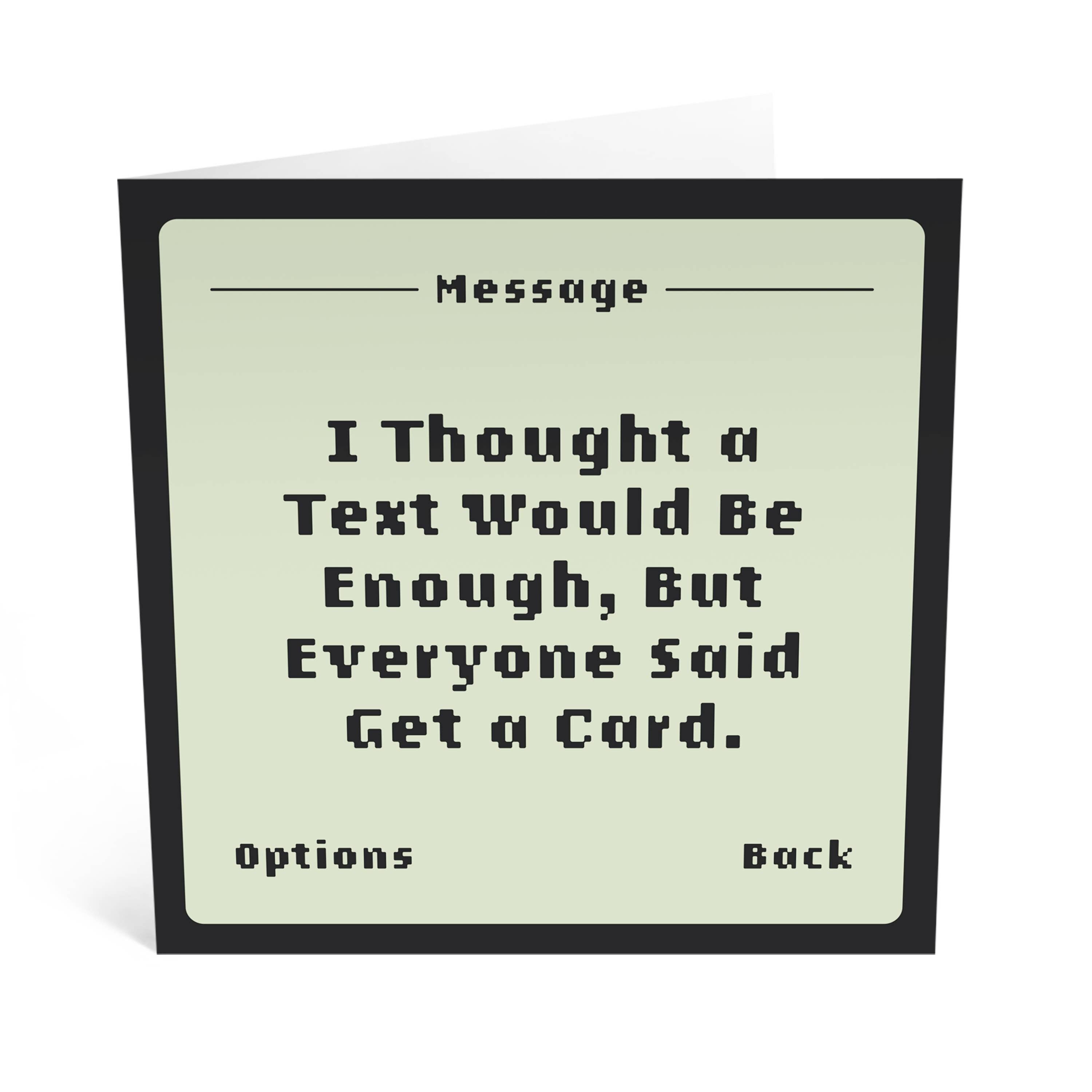 Ich dachte, ein Text wäre genug Karte