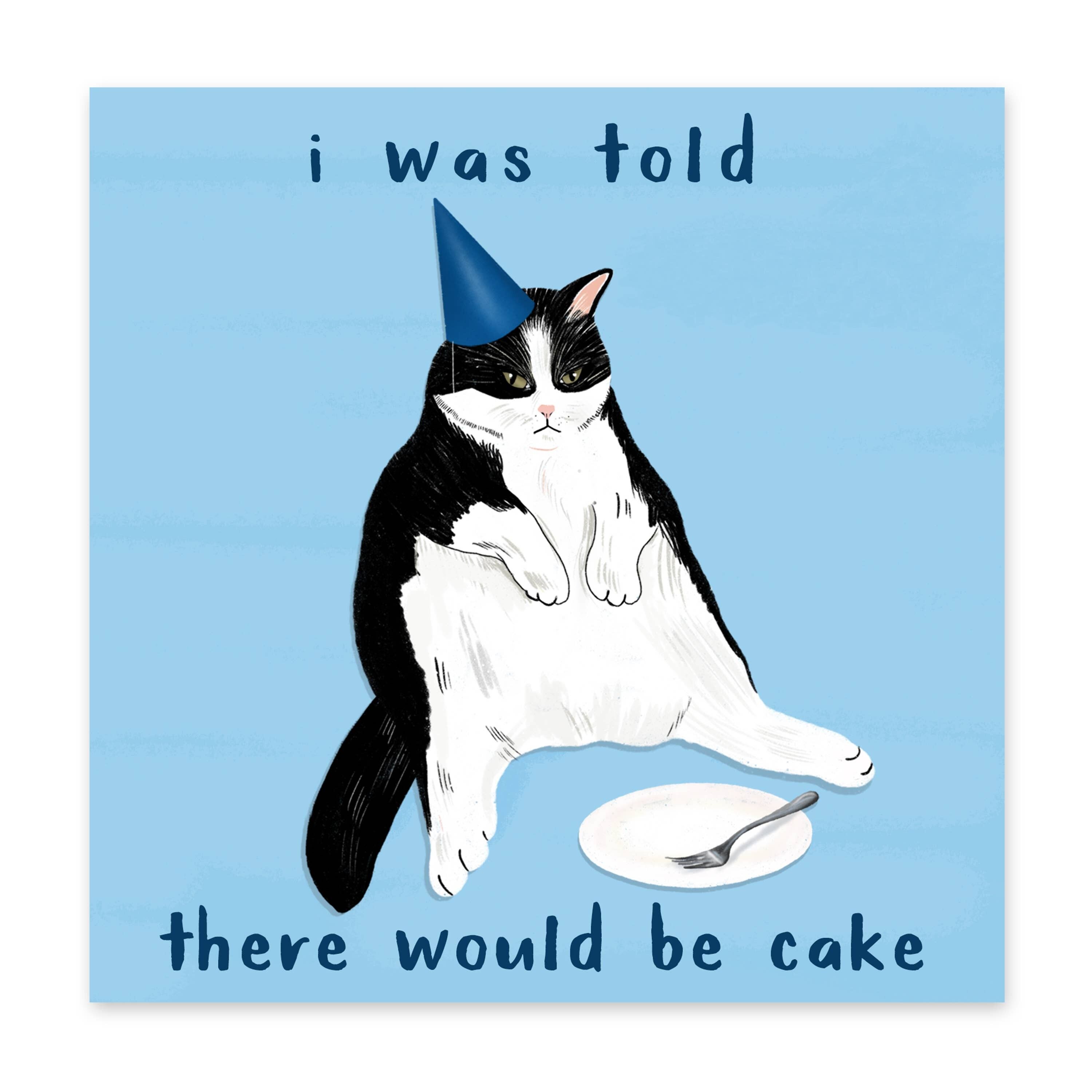 On m'a dit qu'il y aurait une carte de gâteau