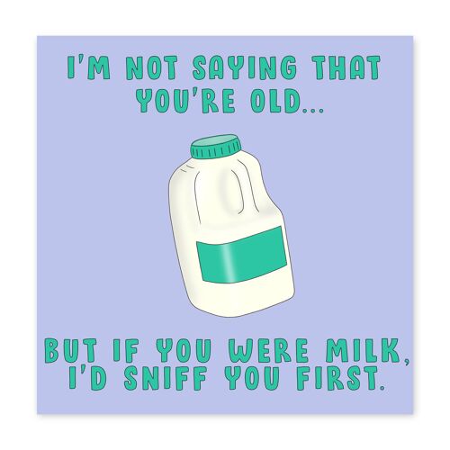 If You Were Milk Card