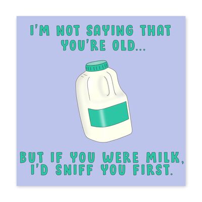 If You Were Milk Card