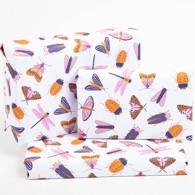 Insects Wrapping Paper - 1 Sheet