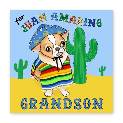 Juan Amazing Grandson Card