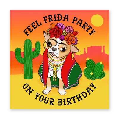 Juan Feel Frida Partykarte