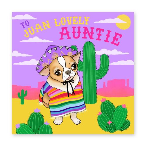 Juan Lovely Auntie Card