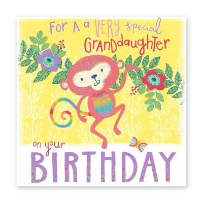 Jungle Special Granddaughter Card