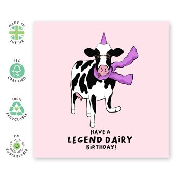 Légende Dairy Bday Card 2