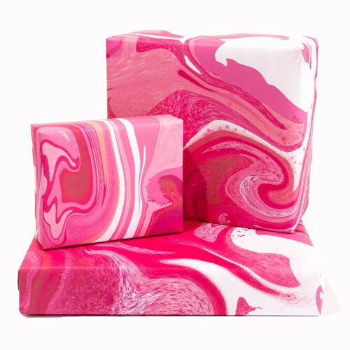 Liquify Pink Wrapping Paper - 1 Sheet