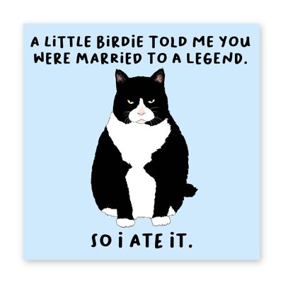 Little Birdie Married to a Legend Card