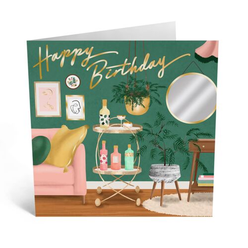 Living Room Happy Birthday Card