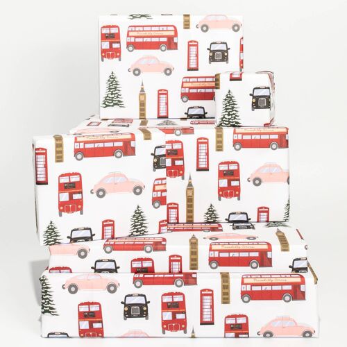 London Winter Wrapping Paper - 1 Sheet