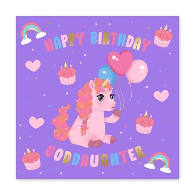 Luna Birthday Goddaughter Card