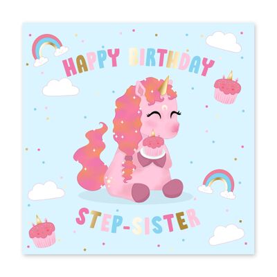 Luna Birthday Stepsister Card