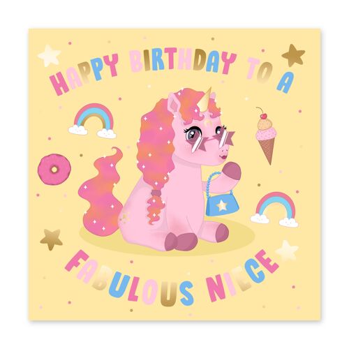 Luna Fabulous Niece Card