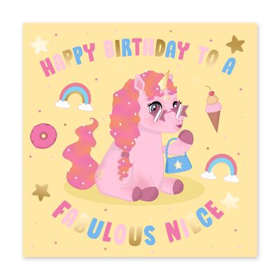 Luna Fabulous Niece Card