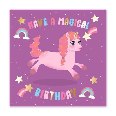 Luna magische Geburtstagskarte