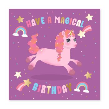 Carte d'anniversaire magique Luna 1