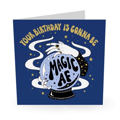 Magic Af Cute Birthday Card