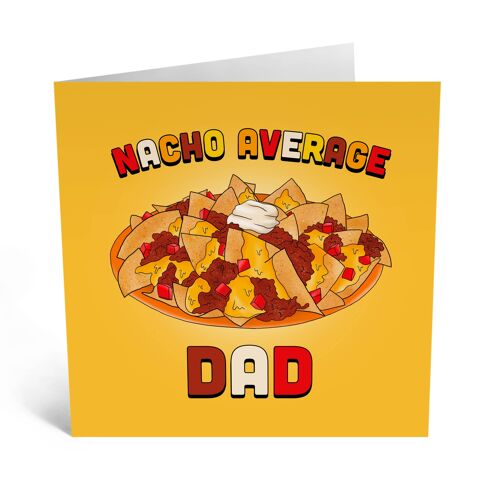 Nacho Average Dad Cute Birthday Card