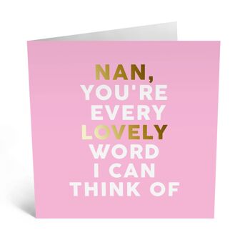 Nan chaque belle carte de mots 1