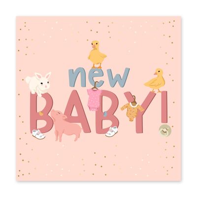 Neue Baby Girl Karte