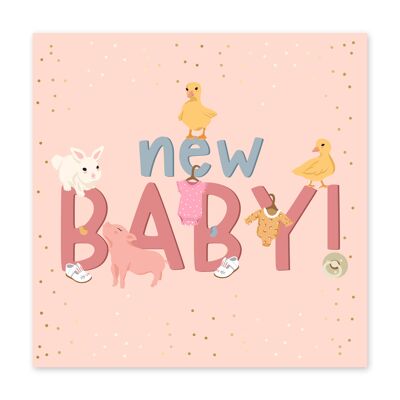 New Baby Girl Card