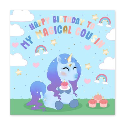 Nova Magical Cousin Birthday Card