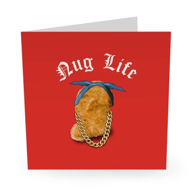 Tarjeta de cumpleaños divertida Nug Life