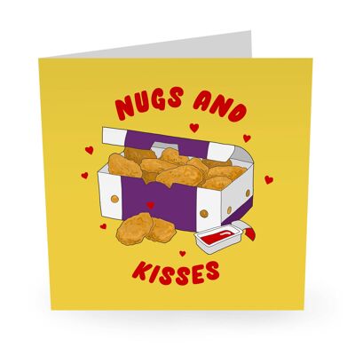 Nugs And Kisses Funny Love Card - 2
