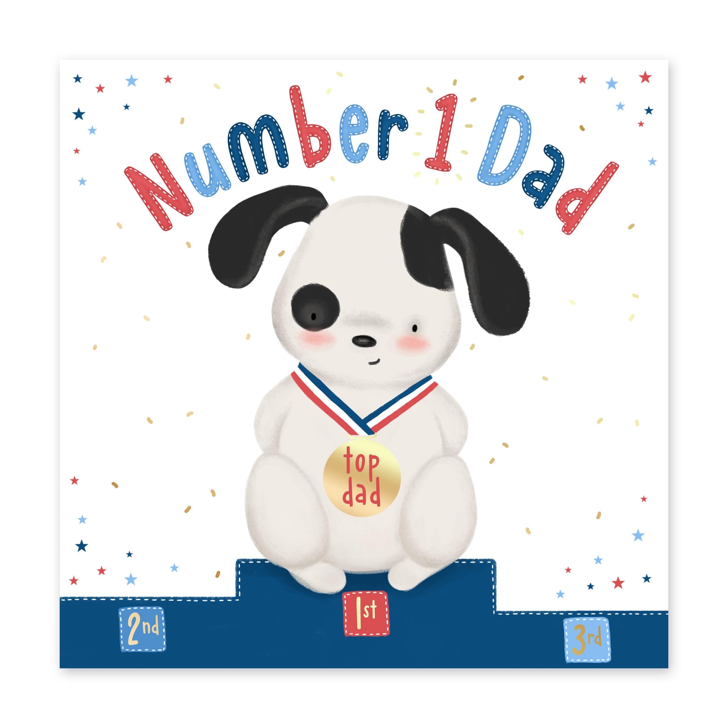 Biglietto di auguri per il compleanno di papà numero 1