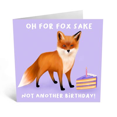 Oh, per la carta del sake di Fox