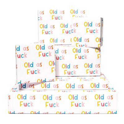 Old As Fuck Wrapping Paper - 1 Sheet