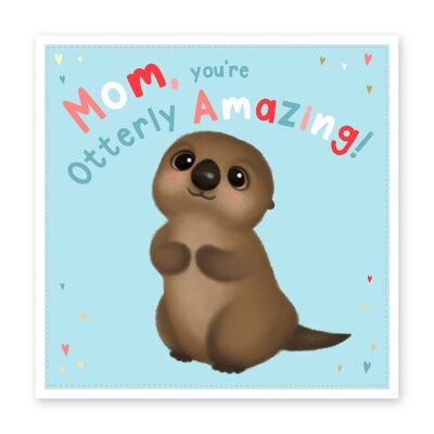 Ollie Otterly Amazing Mom-Karte