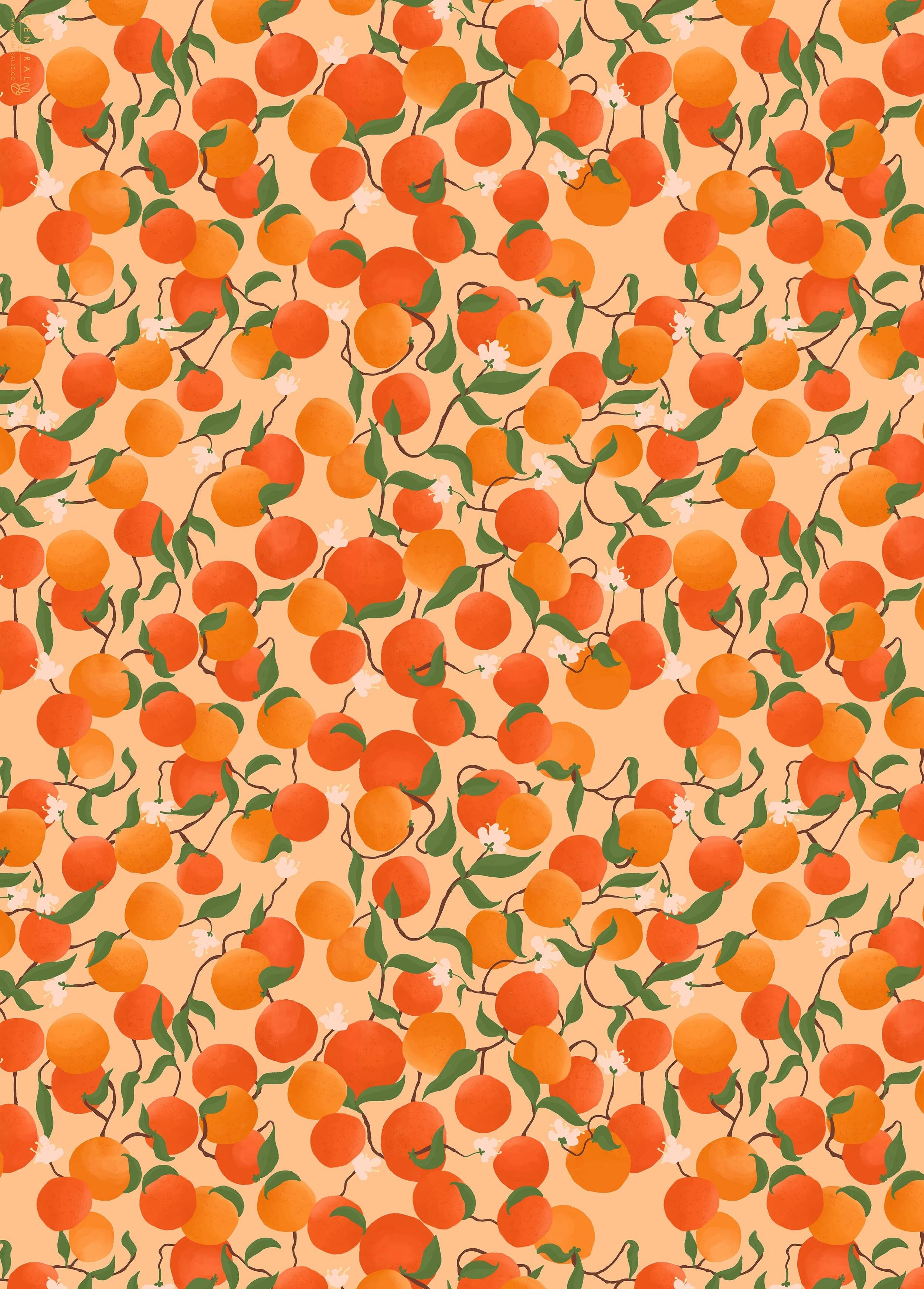 Papel de Regalo Naranjas - 1 Hoja