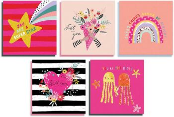 Lot De 20 Cartes Assorties Pour Toutes Les Occasions - Mignonnes Et Jolies 4