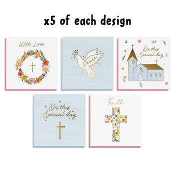 Lot de 20 cartes Pretty & Foil Foi/religieuses 4