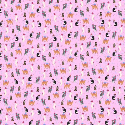 Party Kitties Wrapping Paper - 1 Sheet