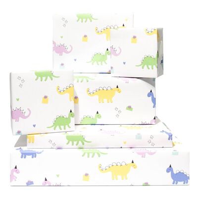 Pastel Dinos Wrapping Paper - 1 Sheet