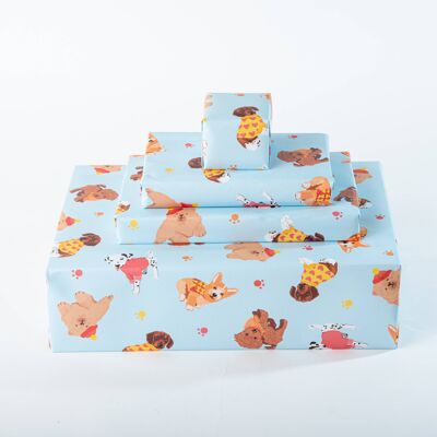 Pawprint Dogs Wrapping Paper - 1 Sheet
