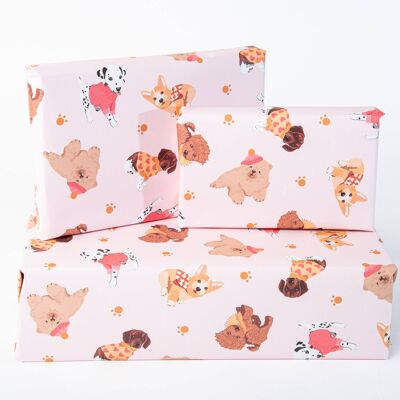 Pawsitive Dogs Wrapping Paper - 1 Sheet