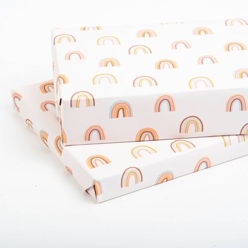 Pastel Rainbow Wrapping Paper - 1 Sheet