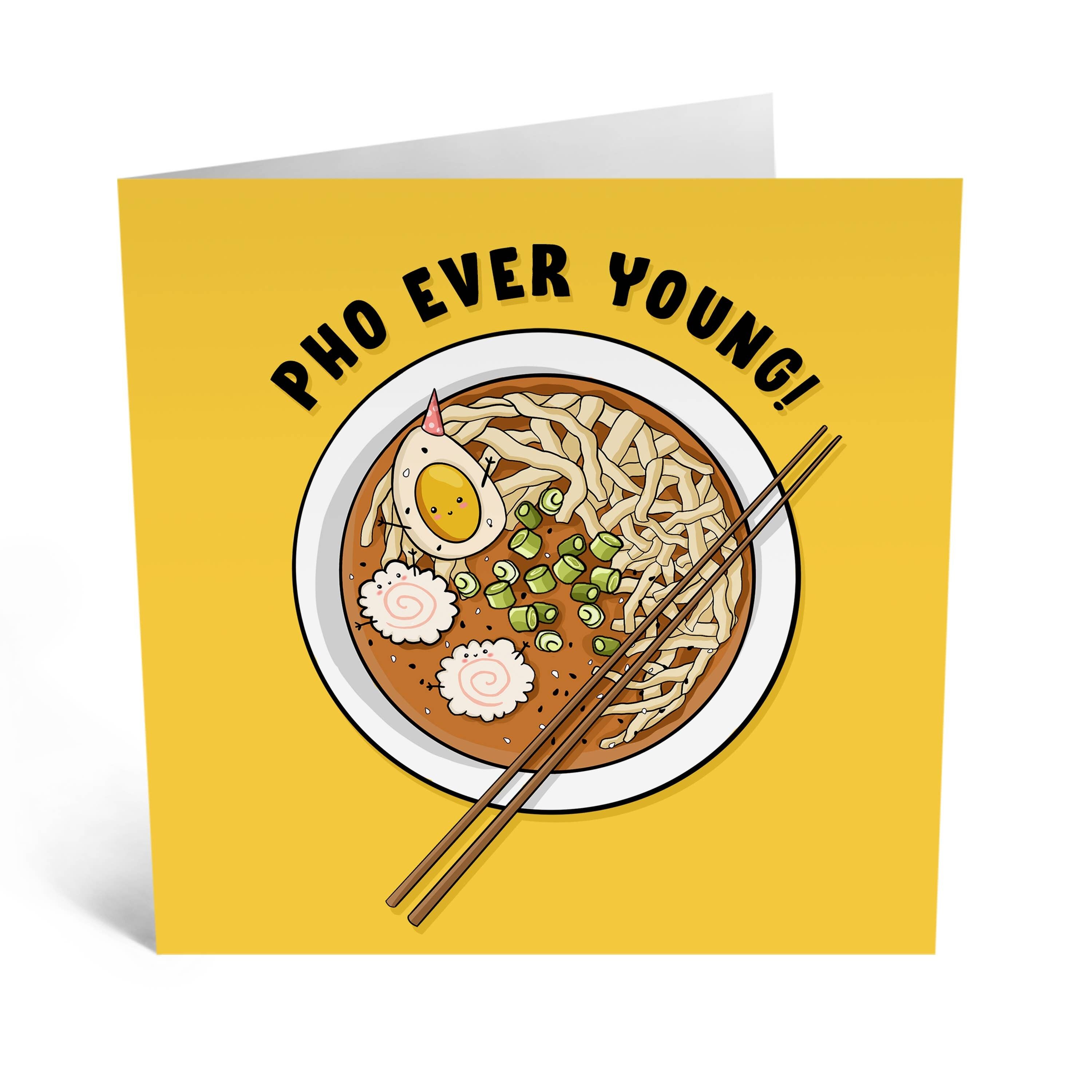 Pho Ever Young lustige Geburtstagskarte