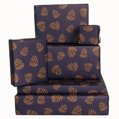 Pine Cones Wrapping Paper - 1 Sheet