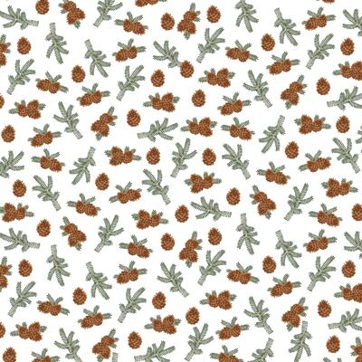 Pinecones Wrapping Paper - 1 Sheet