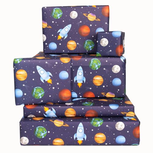 Planets In Space Wrapping Paper - 1 Sheet