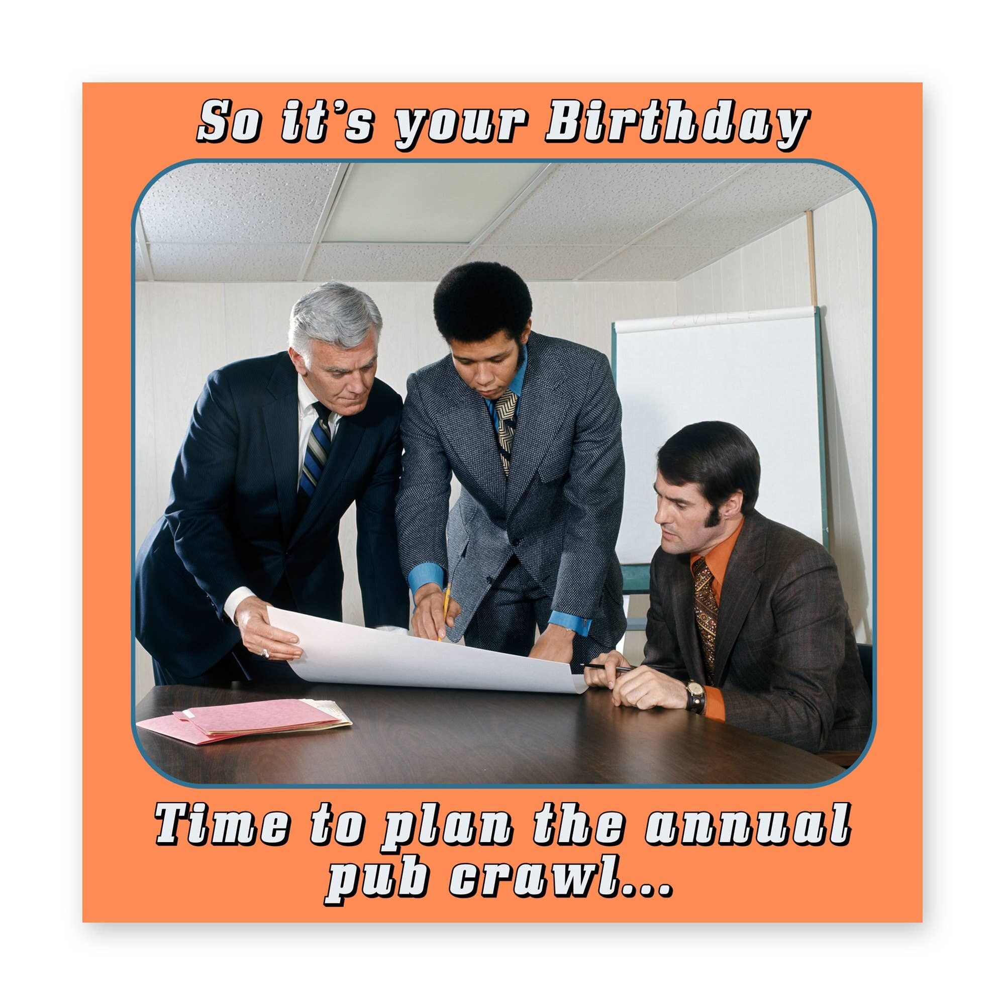 Planen Sie die jährliche Pub Crawl Card