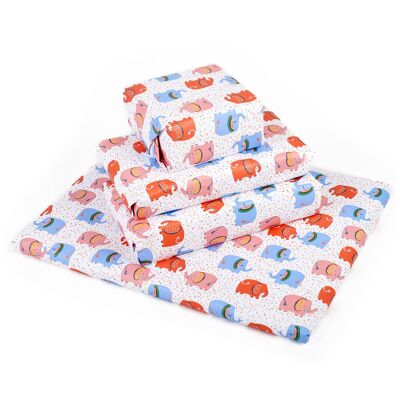Playful Elephants Wrapping Paper - 1 Sheet