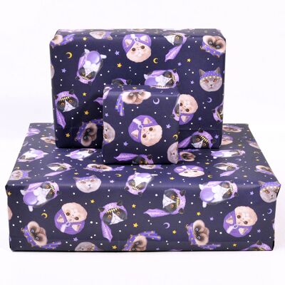 Psychic Cats Geschenkpapier – 1 Blatt