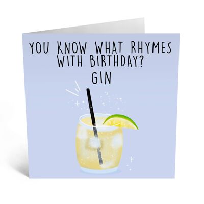 Rhymes With Birthday Card